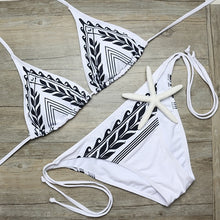 Load image into Gallery viewer, Sexy Bandage Swimsuit Women Swimwear Bandeau Bikini Push Up