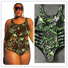 Load image into Gallery viewer, Plus Size Swimsuit Push Up Swimwear