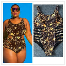 Load image into Gallery viewer, Plus Size Swimsuit Push Up Swimwear