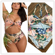 Load image into Gallery viewer, Plus Size Swimsuit Push Up Swimwear