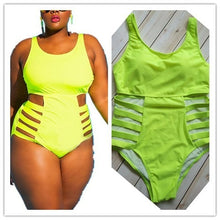 Load image into Gallery viewer, Plus Size Swimsuit Push Up Swimwear