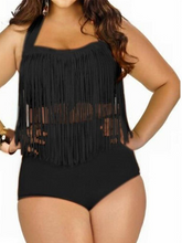 Load image into Gallery viewer, Plus Size Fringed Bikini Set