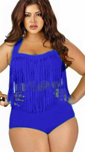 Load image into Gallery viewer, Plus Size Fringed Bikini Set