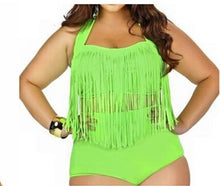 Load image into Gallery viewer, Plus Size Fringed Bikini Set