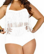 Load image into Gallery viewer, Plus Size Fringed Bikini Set