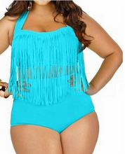 Load image into Gallery viewer, Plus Size Fringed Bikini Set