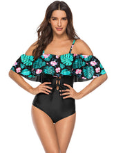 Load image into Gallery viewer, Off The Shoulder  Plus Size Swim Suit One Piece
