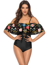 Load image into Gallery viewer, Off The Shoulder  Plus Size Swim Suit One Piece