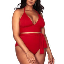 Load image into Gallery viewer, High Waisted Plus Size Bikini Set