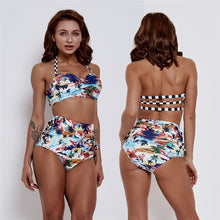 Load image into Gallery viewer, Sexy Retro Push Up High Waist Bikini