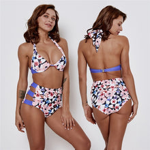 Load image into Gallery viewer, Sexy Retro Push Up High Waist Bikini