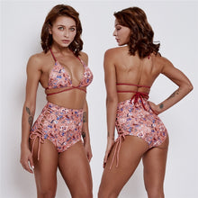 Load image into Gallery viewer, Sexy Retro Push Up High Waist Bikini