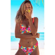 Load image into Gallery viewer, Floral Print Swimsuit