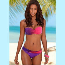 Load image into Gallery viewer, Women 2019 Gradient Swimsuit Sexy Solid Swimwear