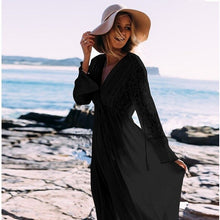 Load image into Gallery viewer, Sexy Hollow Lace Up Beach Dress
