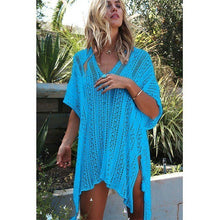 Load image into Gallery viewer, Women Hollow Print Beach Dress