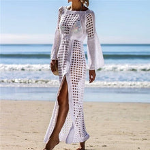 Load image into Gallery viewer, Beach Dress Knitting Mesh Beachwear  Tunic