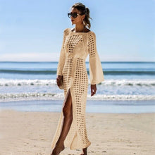 Load image into Gallery viewer, Beach Dress Knitting Mesh Beachwear  Tunic